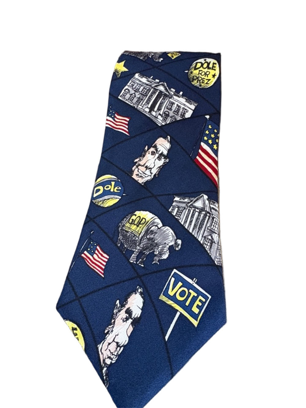 Dole for Prez vintage NWT 100% silk tie